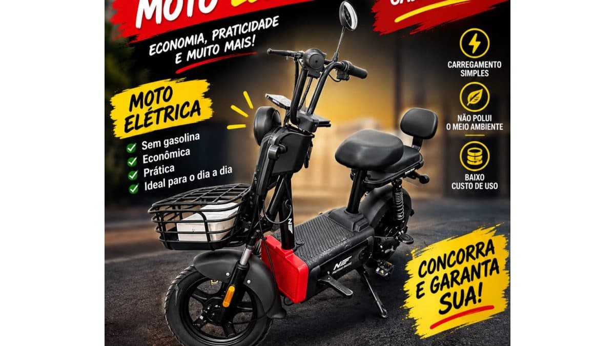 Moto elétrica cabelinho