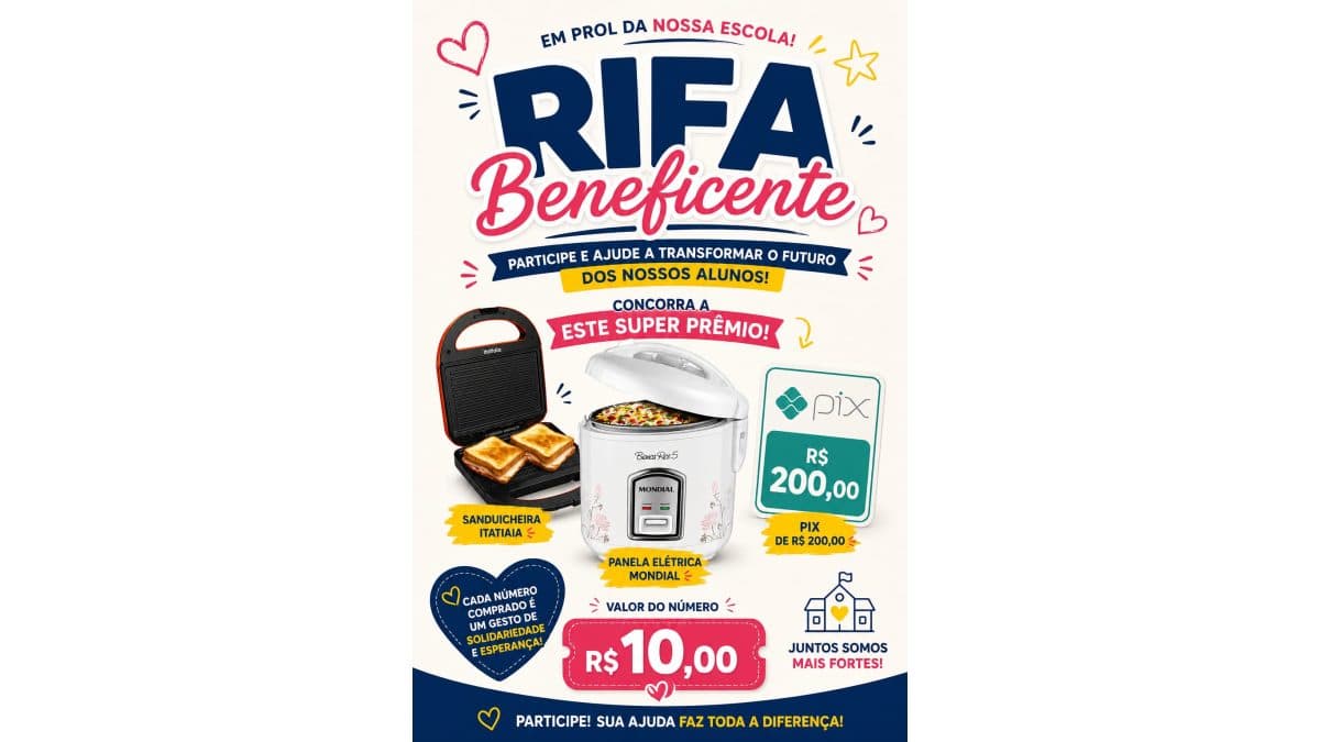 Rifa Beneficente Escola Eruce Paulucci