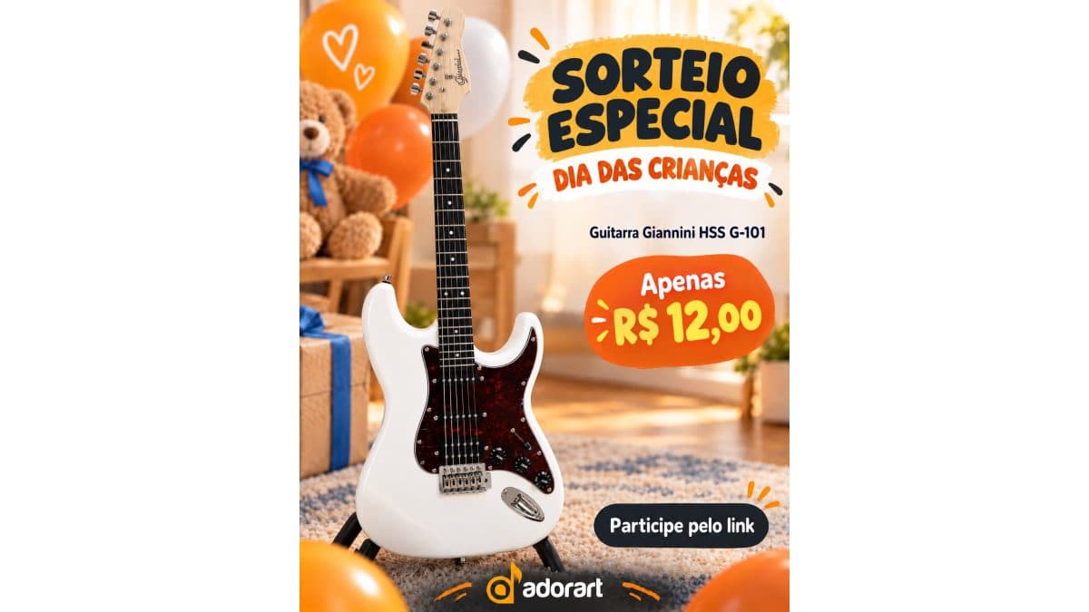 Sorteio - Guitarra Stratocaster Branca