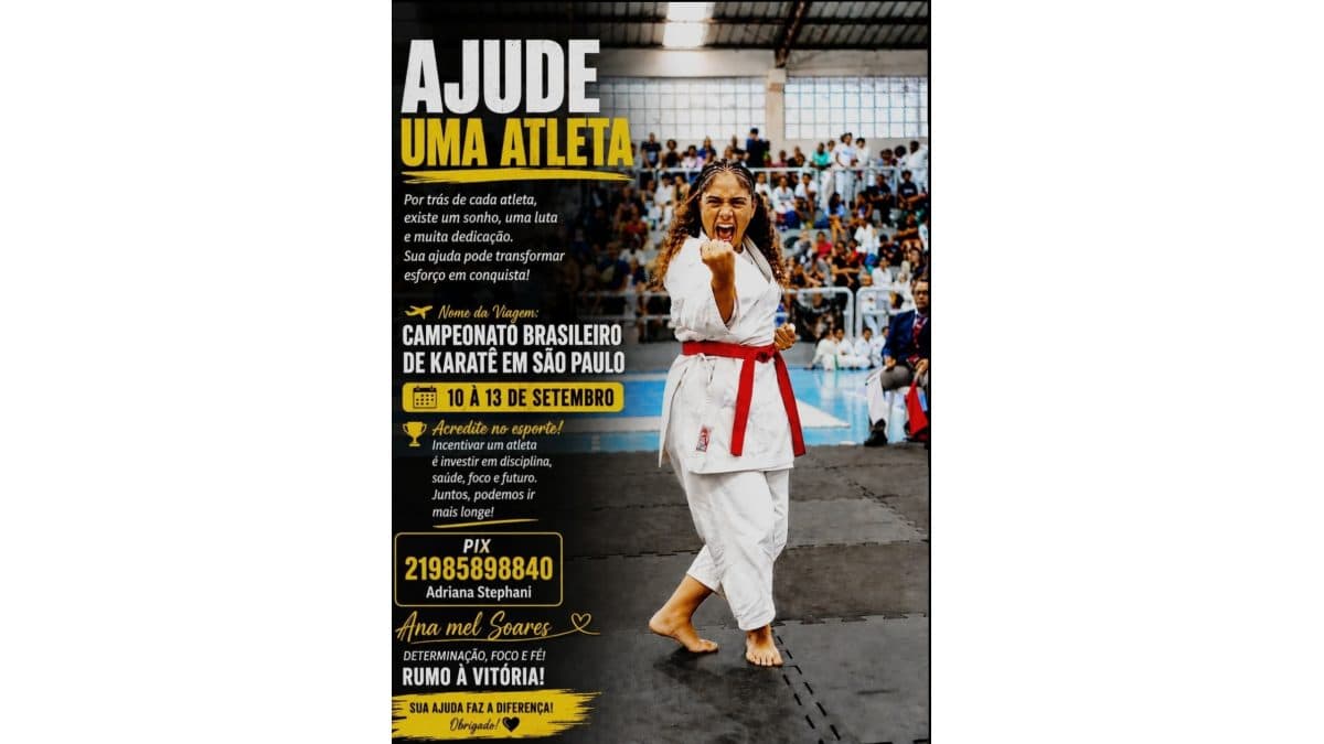 Ajuda a atleta infanto-juvenil de Karatê