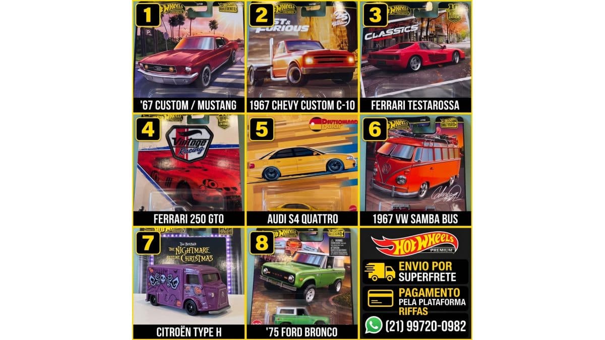 Garagem Premium — Hot Wheels Collection