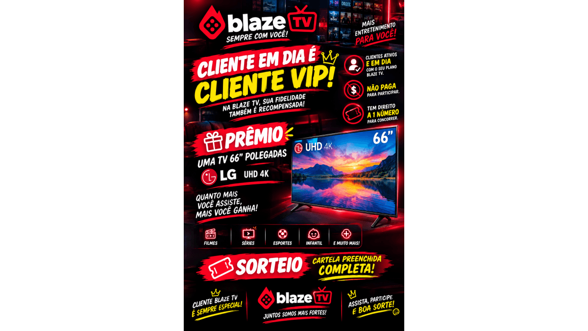 BLAZE TV LG 66 POLEGADAS