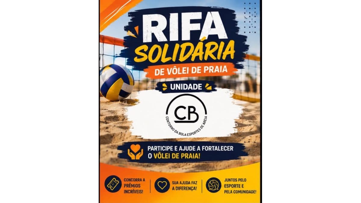 🏖️🏐 RIFA SOLIDÁRIA DO VÔLEI DE PRAIA 💛🤝
