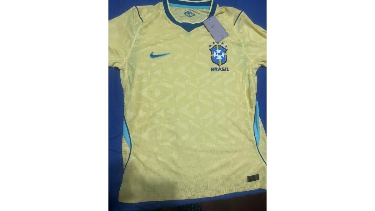 Camisa seleção brasileira - Modelo jogador amarela