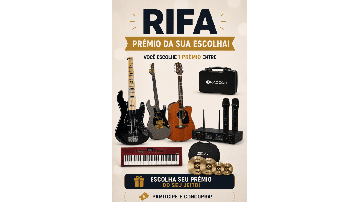 Rifa beneficiente - Projeto Musicalize