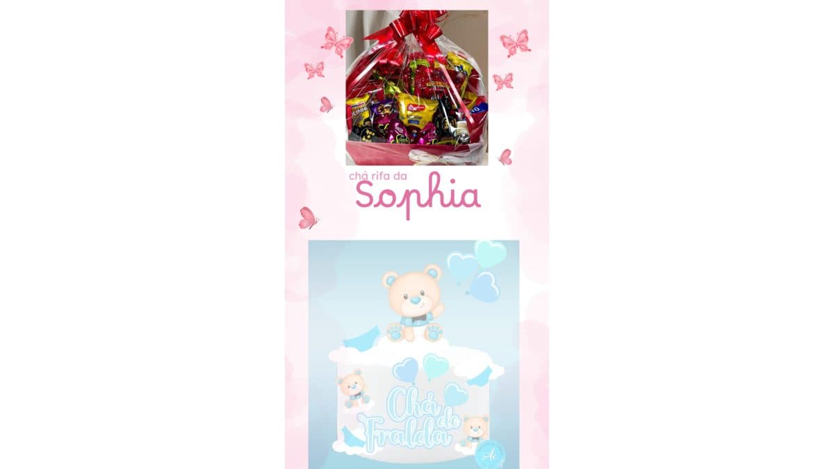 Chá de fraldas Sophia