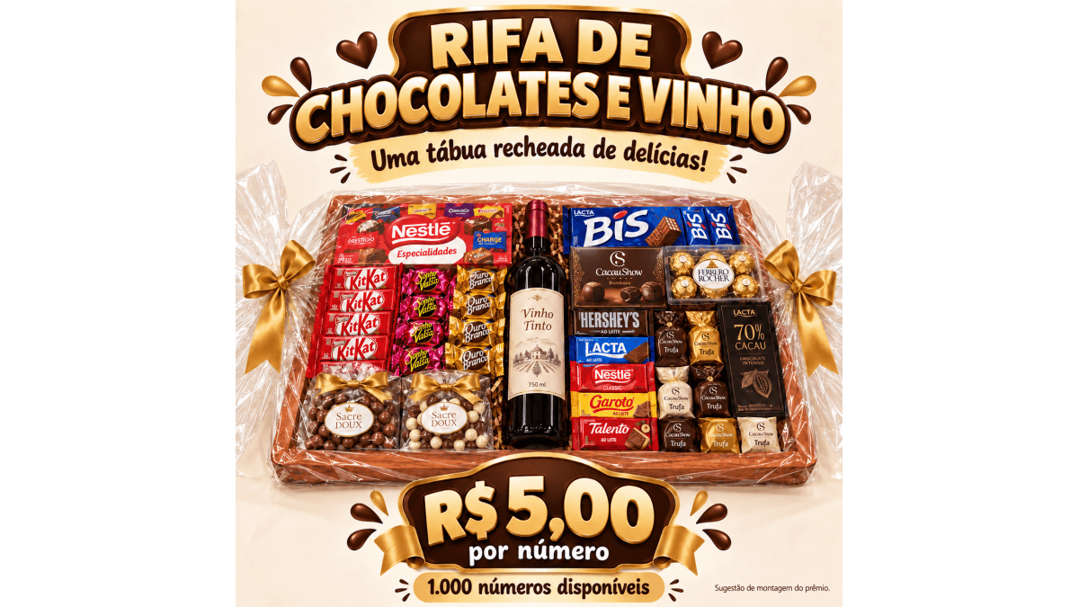 Tábua Maciça com Chocolates e Vinho