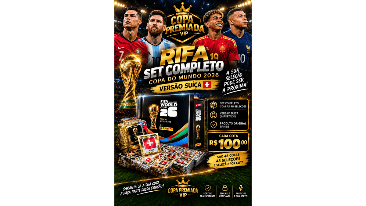 Kit  Suiço completo-48 Seleções (Cada cota leva 1 seleção completa)
