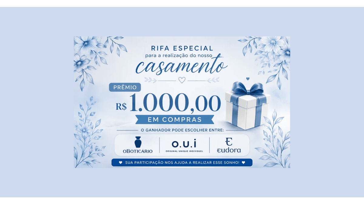 Rumo ao Nosso Grande Dia — Concorra a R$ 1.000 em produtos O Boticário, O.U.I e Eudora.