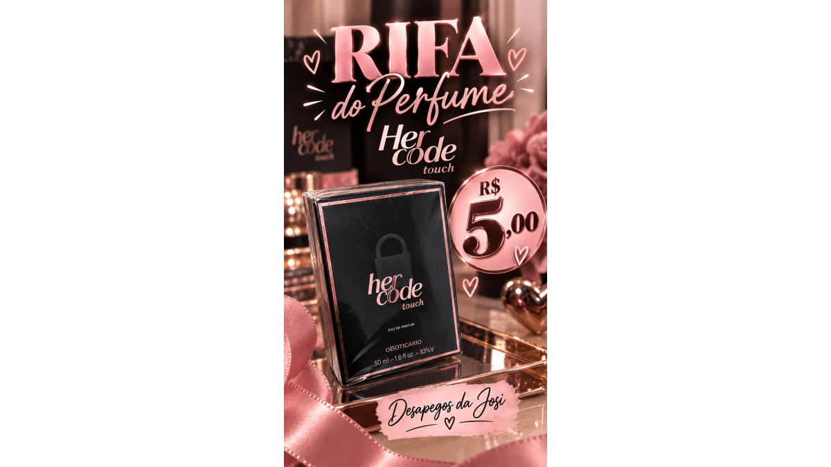 Perfume HerCod Touch OBoticario