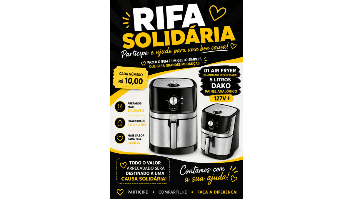 Rifa solidária GM Prates