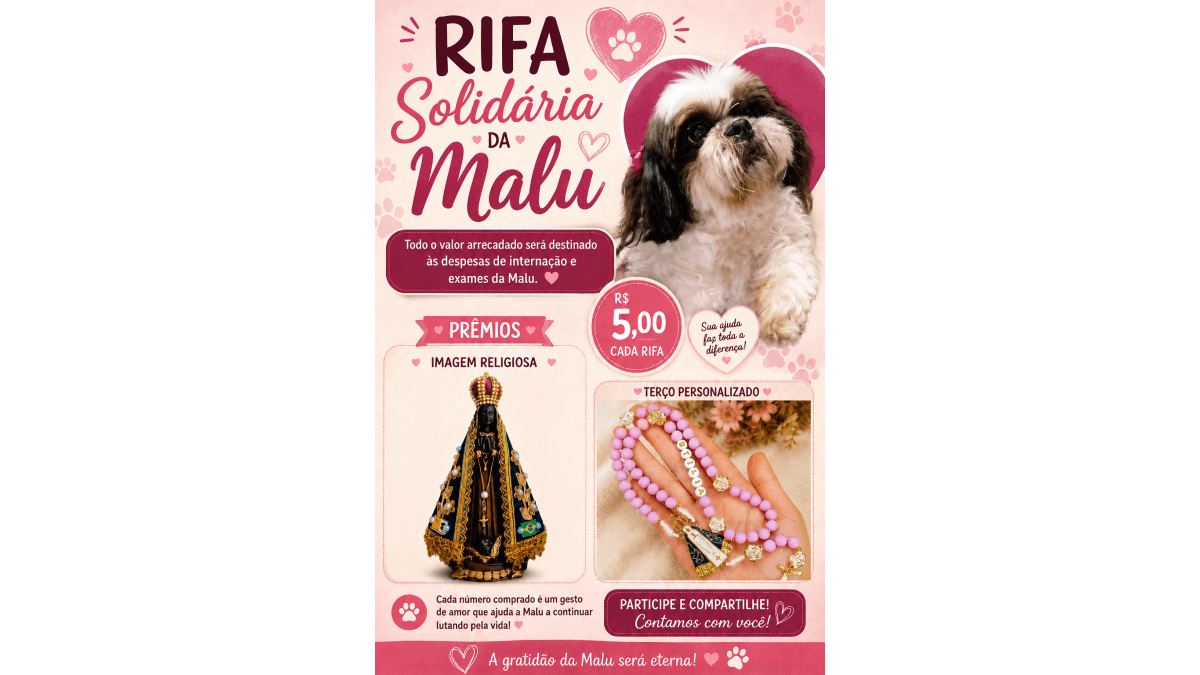 Rifa Solidária da Malu