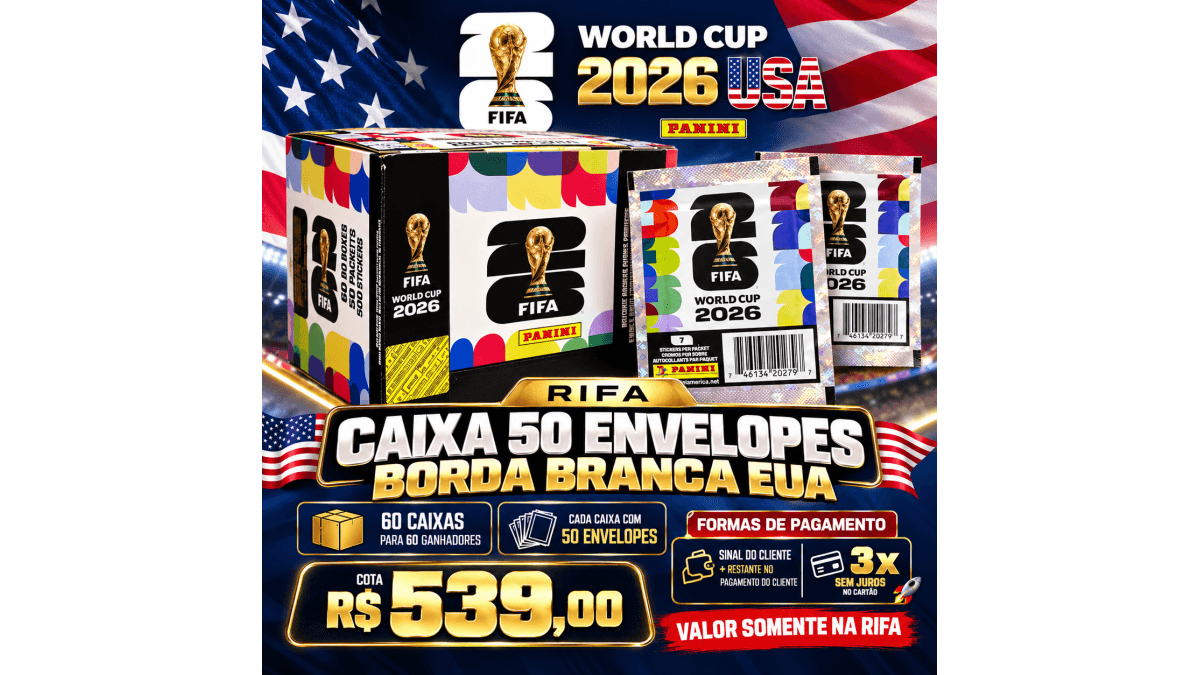 CAIXA EUA BORDA BRANCA