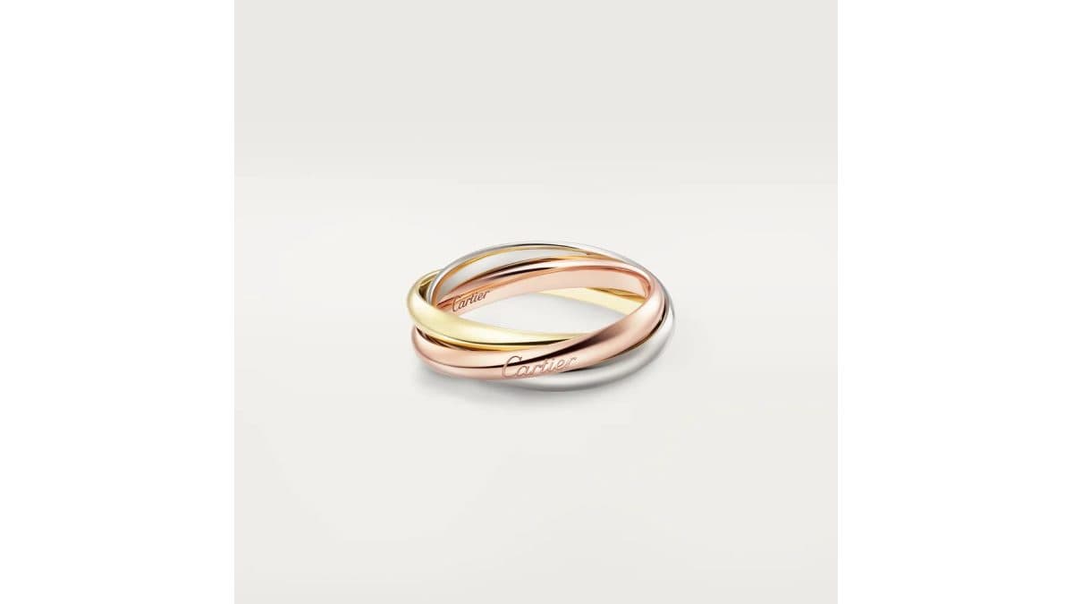 Título da Rifa: 💍 Anel Cartier Trinity Ouro 18k [Fuck Cancer]