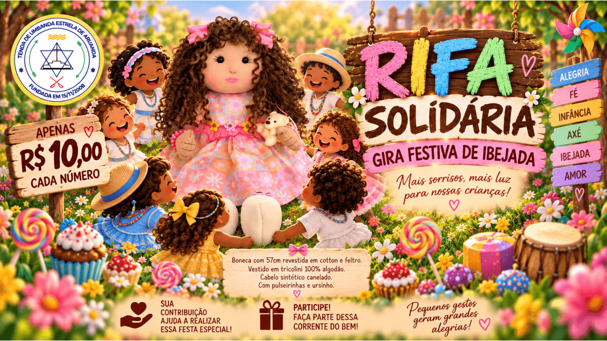 RIFA SOLIDÁRIA IBEJADA 🌈