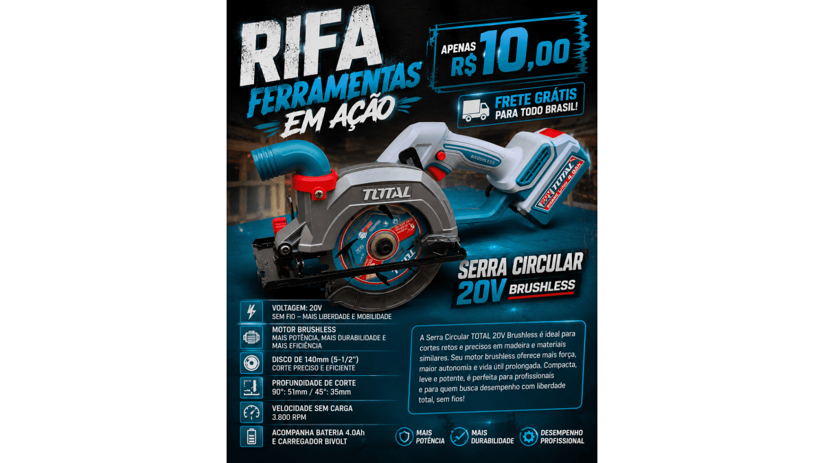 Serra circular a TOTAL 20v