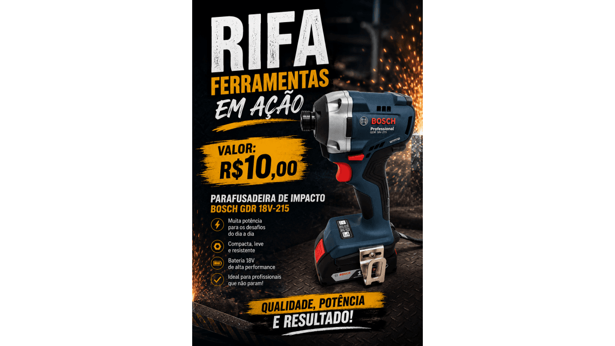 Parafusadeira De Impacto bosch 18v 215