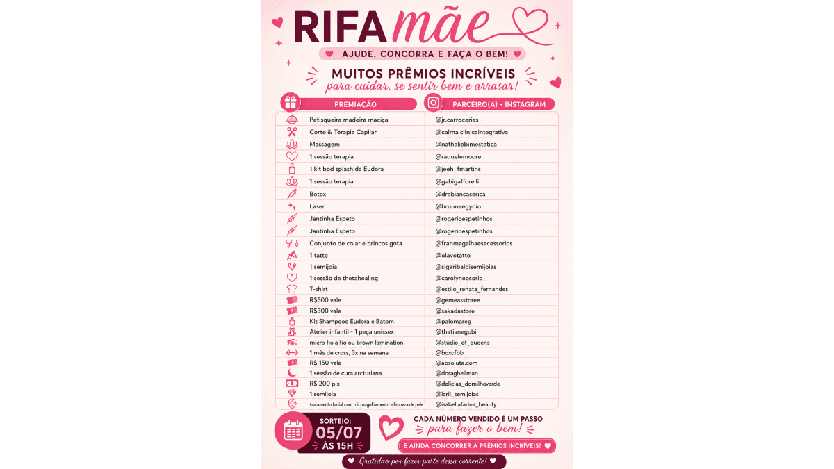 RIFA MÃE CAROL