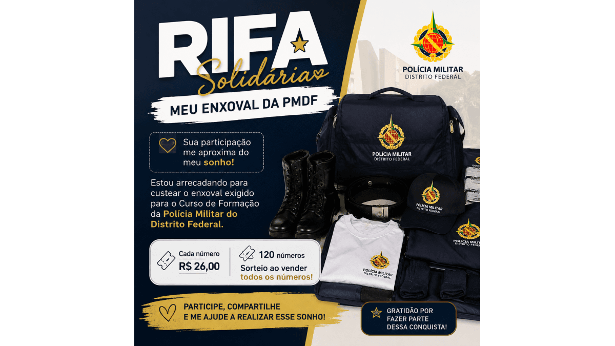 🎓 Ajude no Meu Enxoval da PMDF
