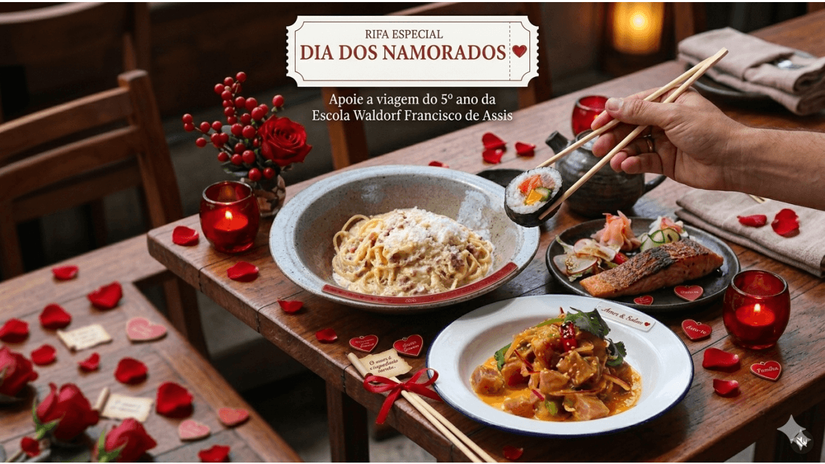 *Um jantar especial para uma viagem inesquecível* 🌹✨