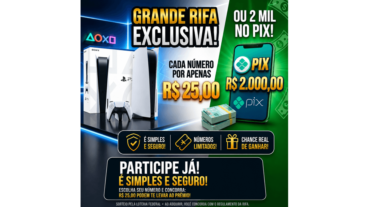 PS5 ou 2MIL NO PIX 🤑