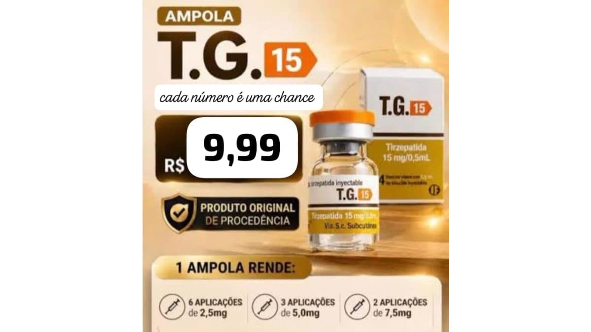 🧡1 Ampola 15mg TG🧡