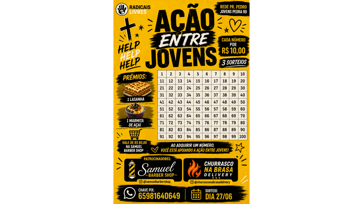 RIFA AÇÃO ENTRE JOVENS