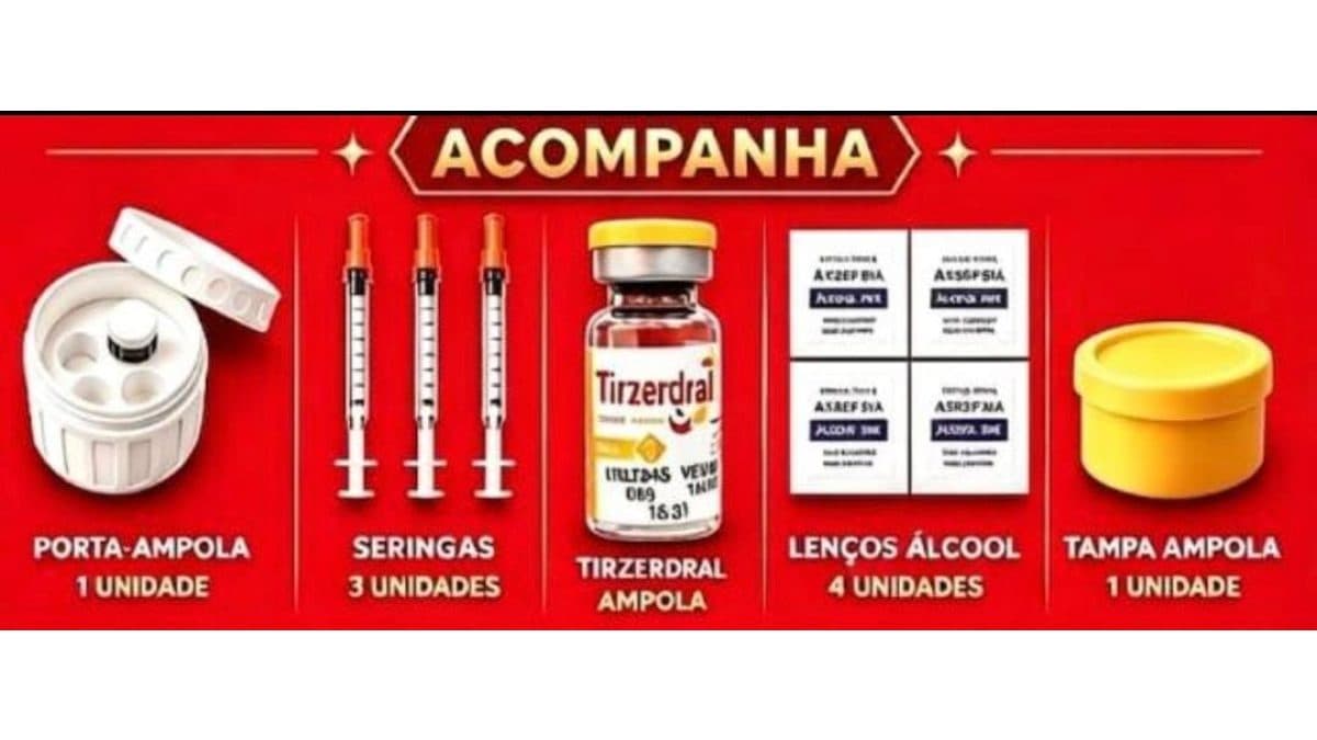 Uma ampola TIRZEDRAL