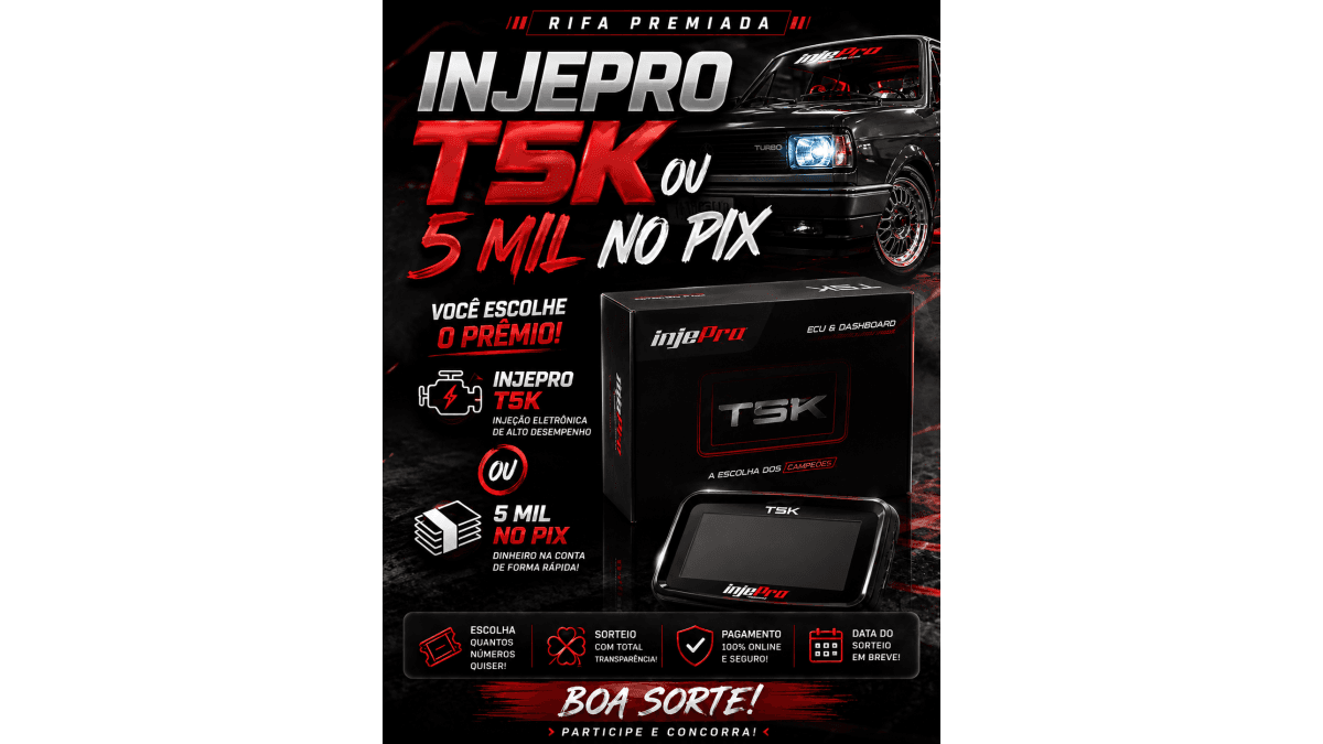 INJEPRO - T5K ou R$5.000,00 no PIX