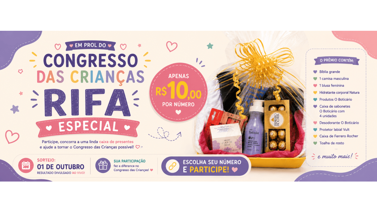 Rifa Especial - Congresso infantil