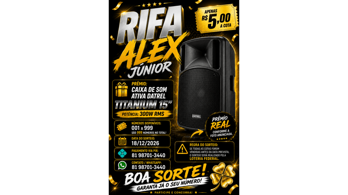 RIFA ALEX JÚNIOR