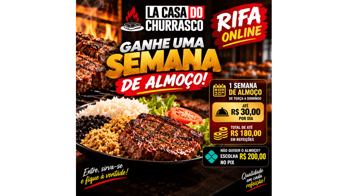 🍖 SEMANA PREMIADA LA CASA DO CHURRASCO