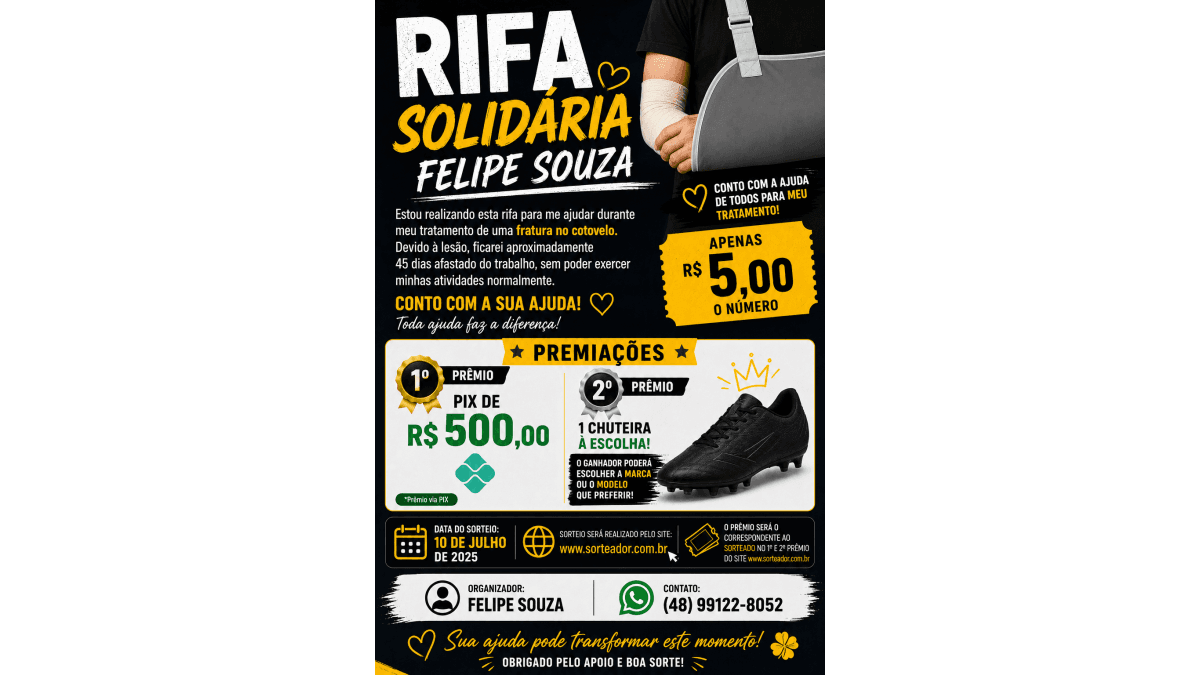 RIFA SOLIDÁRIA - FELIPE SOUZA