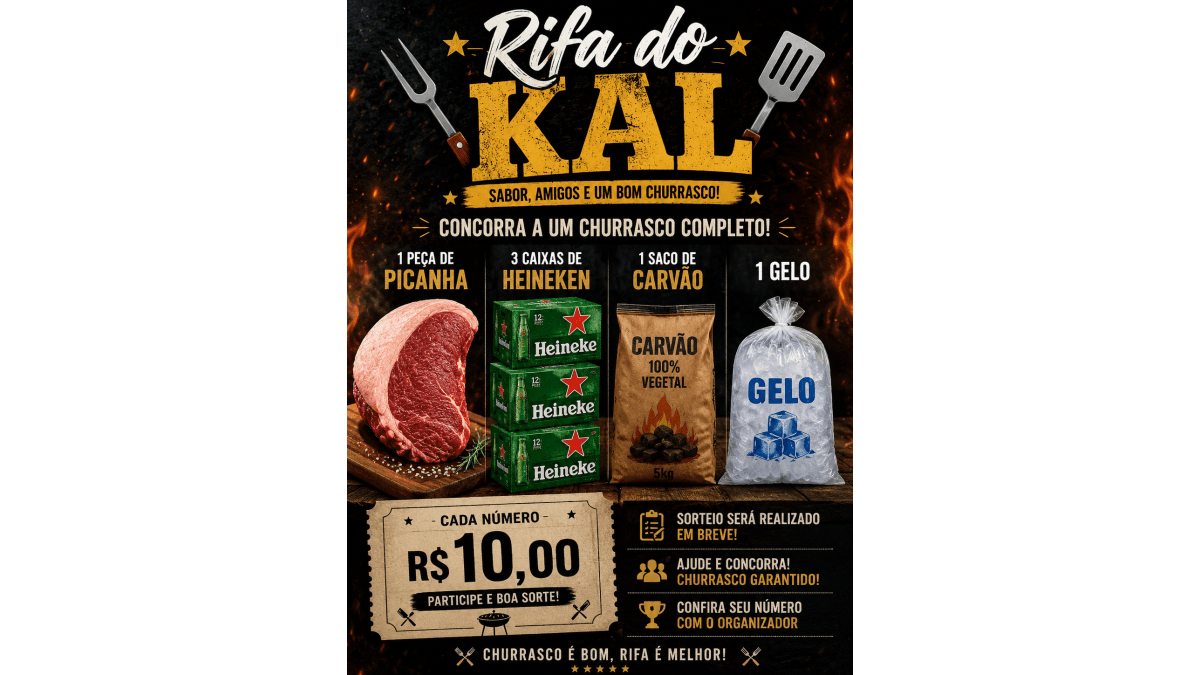 Rifa do Kal , kit Churrasco