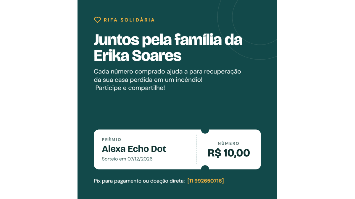 Apoio à Erika Soares (GEOP)