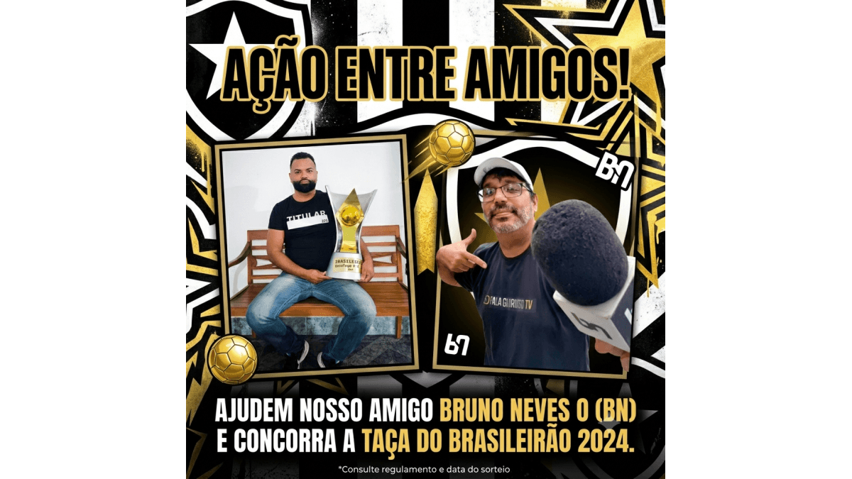REPLICA OFICIAL DO TROFÉU DO BRASILEIRÃO DE 2024 VENCIDO PELO BOTAFOGO!