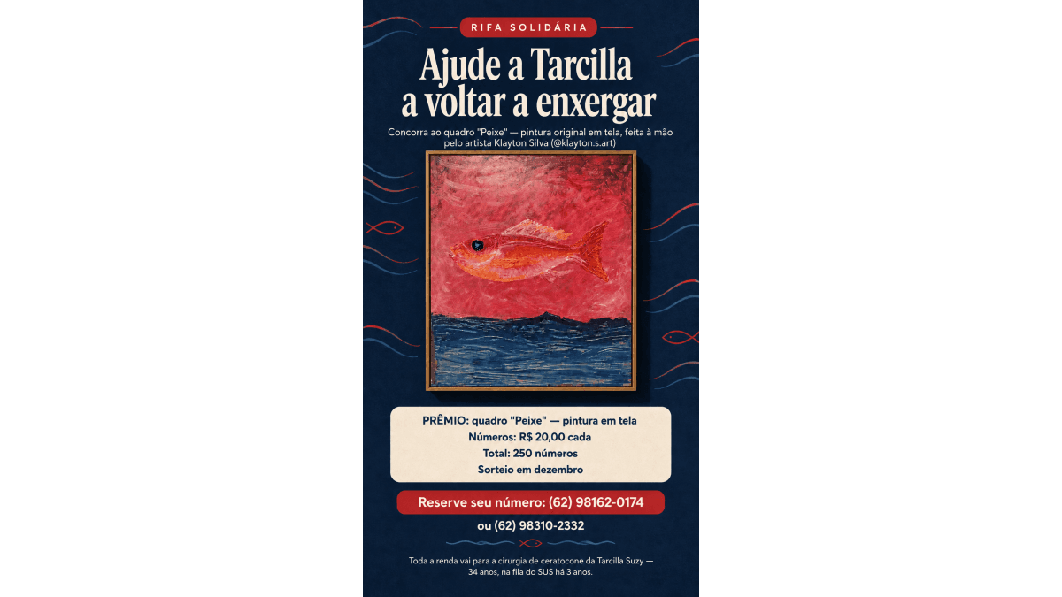 Ajude a Tarcilla a voltar a enxergar