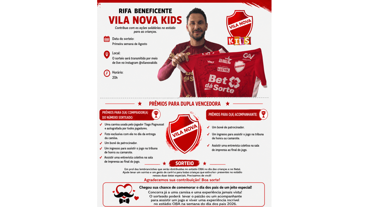 Rifa Dia dos Pais  Vila Nova Kids