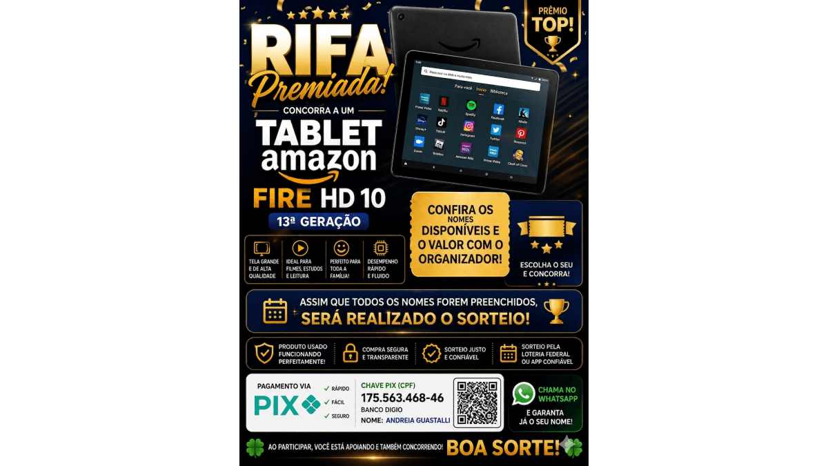 Tablet Amazon Fire HD 13 geração