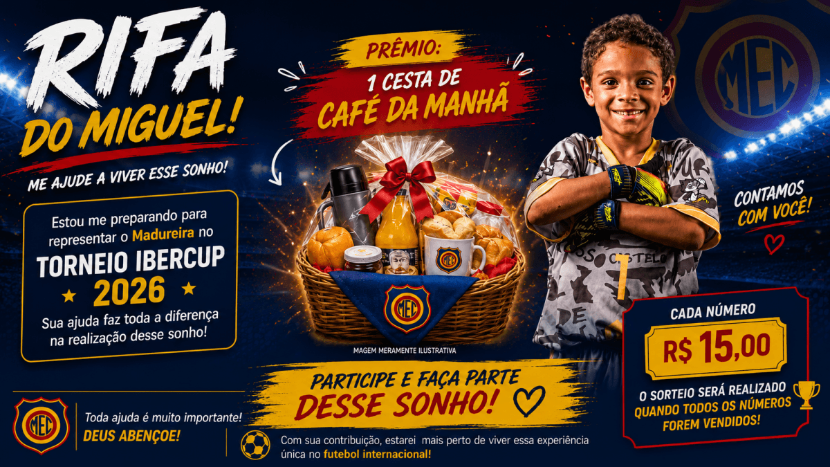 ⚽ Ajude o Miguel a Realizar o Sonho de Jogar a IberCup 2026!