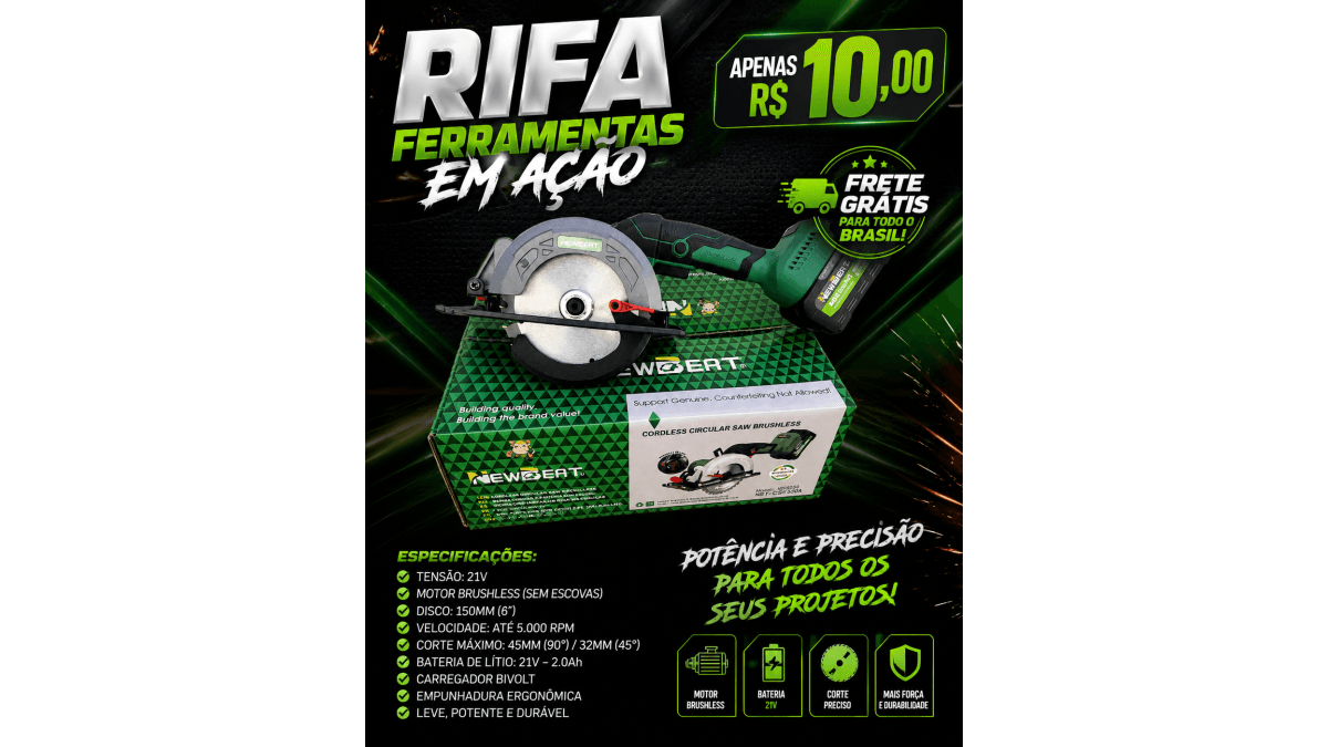 Serra circular NewBeat 21v Brushless