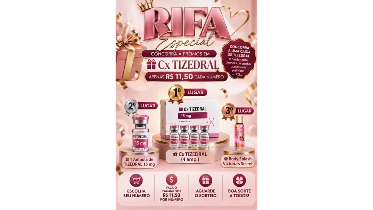 ✨ RIFA ESPECIAL — 3 GANHADORES! ✨