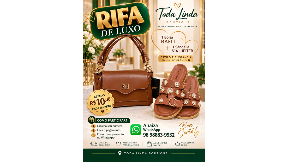 Rifa luxo e elegancia
