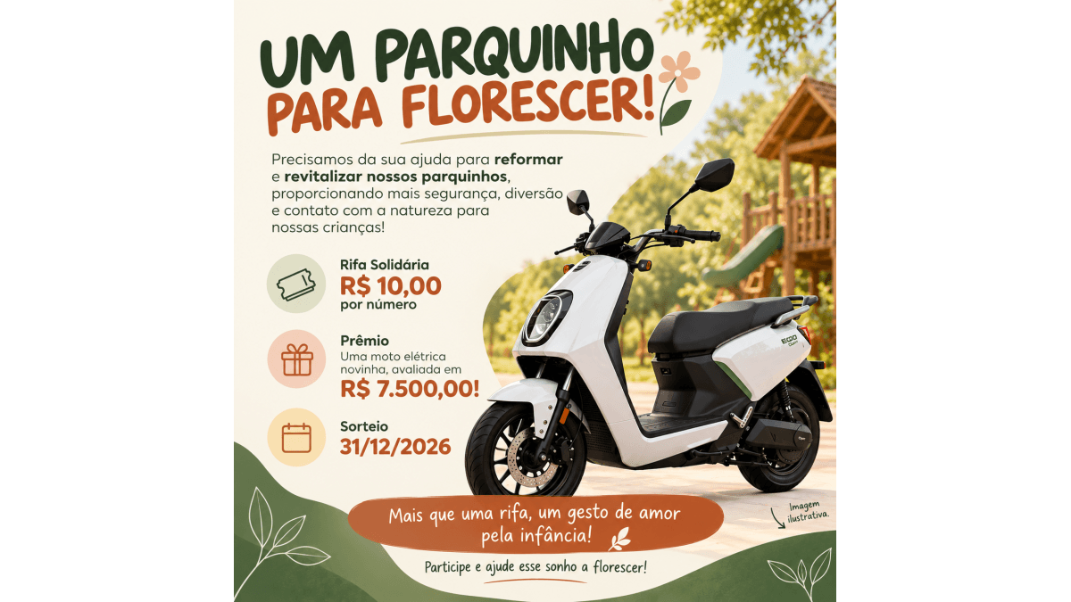 Rifa Premiada Jardim Musical!