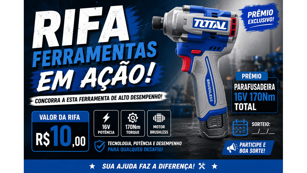 Parafusadeira De impacto total/tramontina 16v