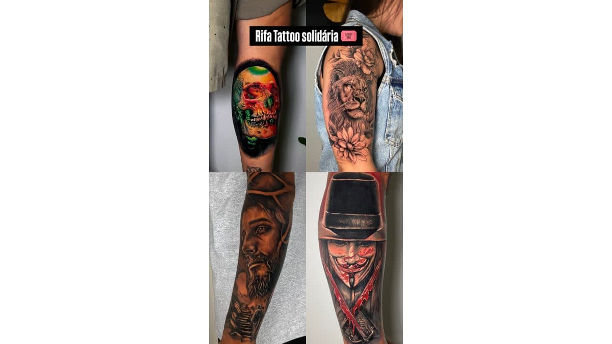 Tattoo solitária. Ajude na recuperação!