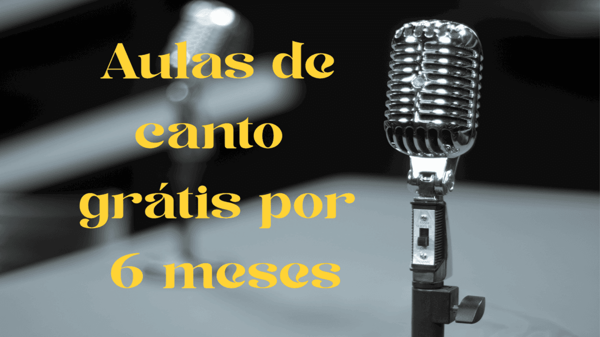 Aulas grátis de canto online por 6 meses!
