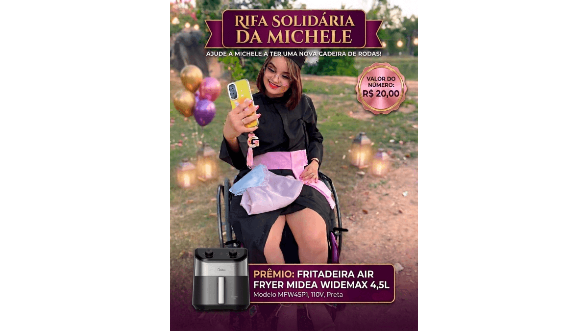 Ação Solidária da Michele: Ajude a devolver minha independência! ♿❤️
