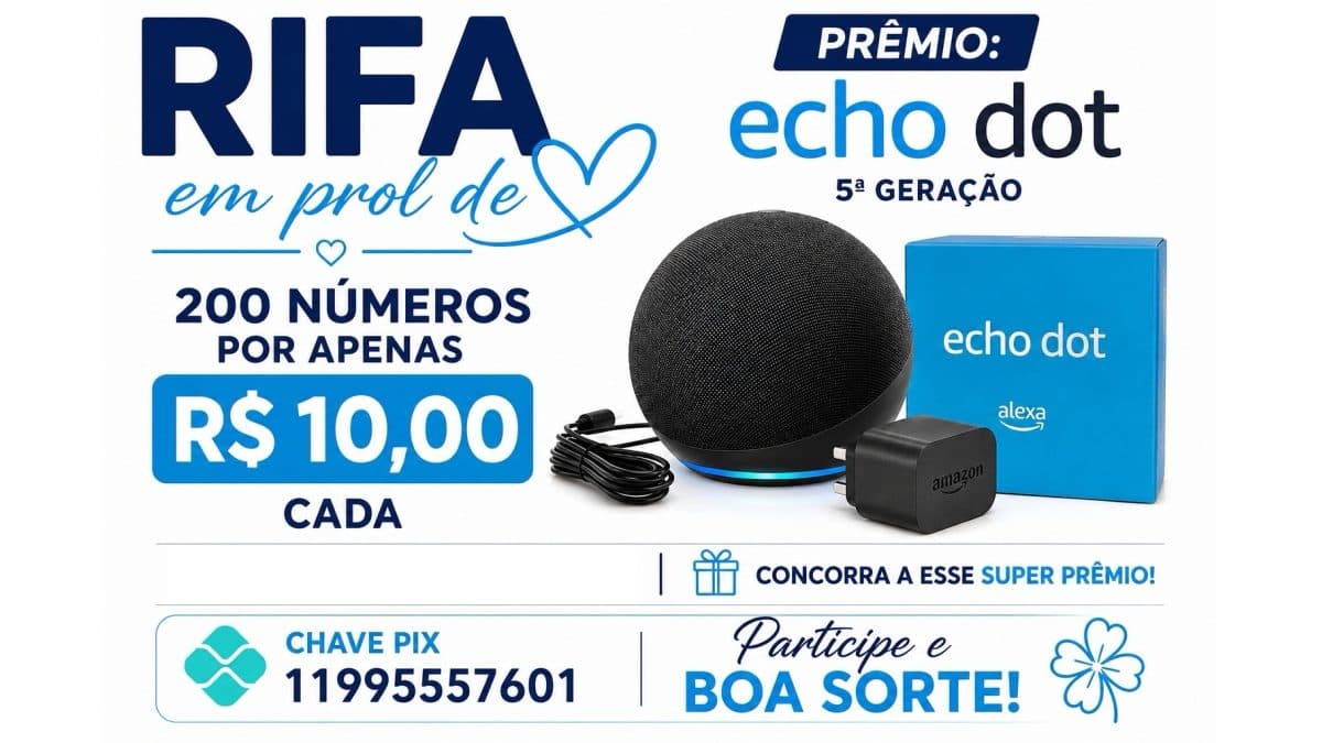 Sorteio Echo Dot 5ª Geração