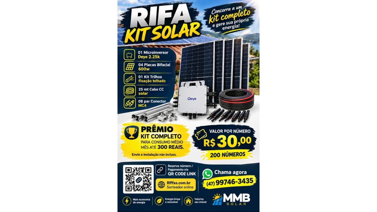 Kit Solar Micro+Placas+Acessórios